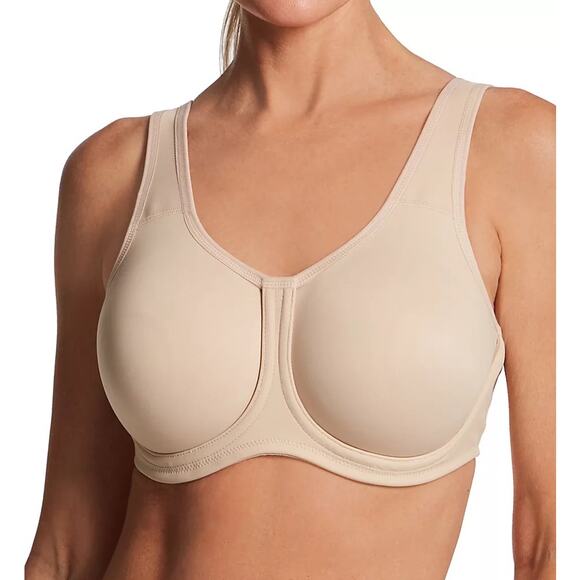 WACOAL Simone Sport 40G Outside Underwire Bra 855170 Beige Nude Sand 40DDDD 4D - Picture 1 of 16